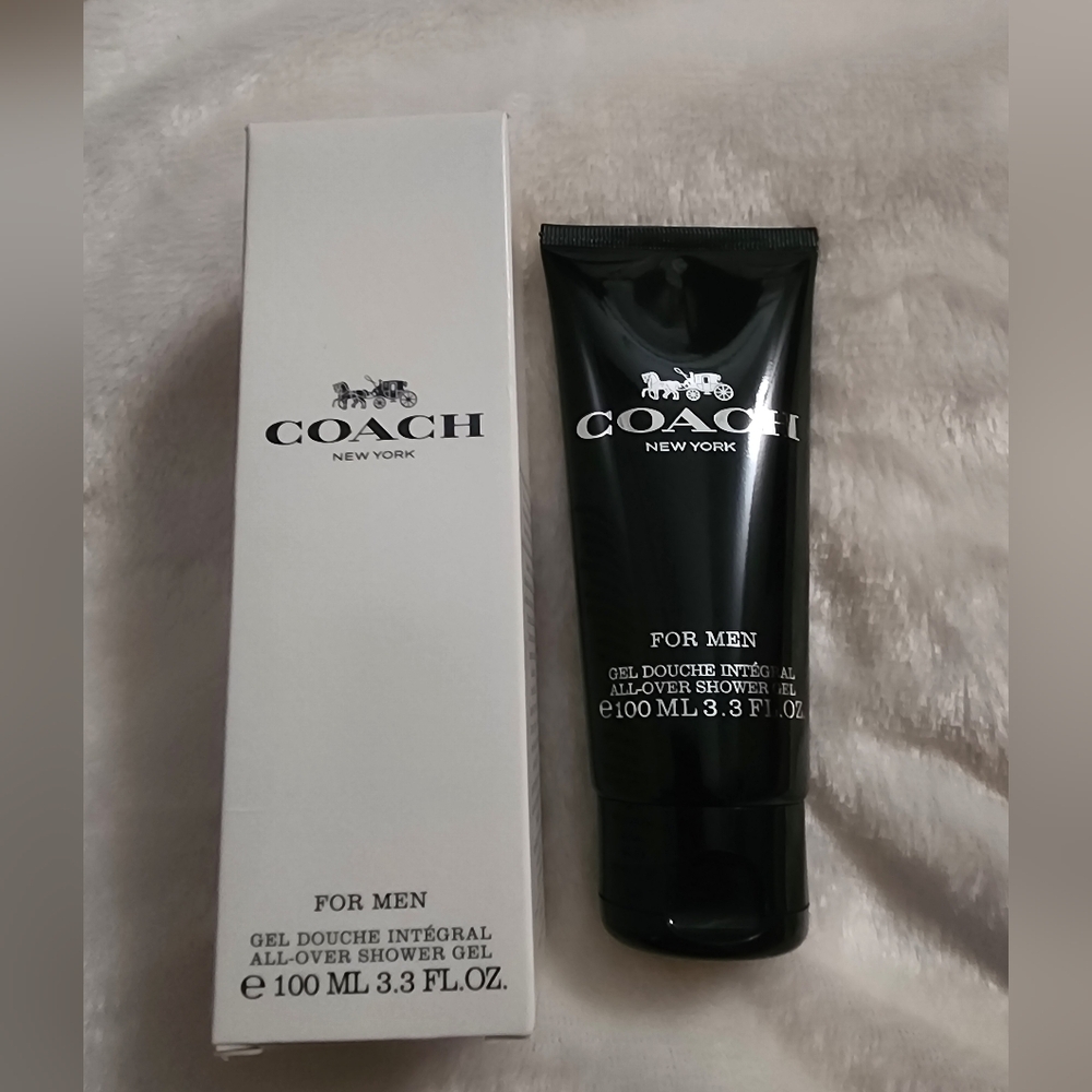 Coach New York Black All-Over Shower Gel for Men (100ml/3.3 Fl.oz)